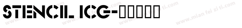 Stencil ICG字体转换